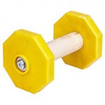 "Educational toy" Wooden Dog Training Dumbbell with Removable Weight Plates (1.4 lbs (650 g) )