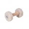 "Professional education" 2 1/4 lbs (1 kg) Wooden Dog Training Dumbbell with Removable Weight Plates