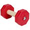 "Intense ardour" 2 1/4 lbs (1 kg) Wooden Dog Training Dumbbell with Removable Red Weight Plates