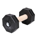 "Schutzhund Champion" 2 1/4 lbs (1 kg) Wooden Dog Training Dumbbell with Removable Plastic Weight Plates