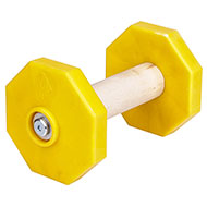 "Educational toy" Wooden Dog Training Dumbbell with Removable Weight Plates (1.4 lbs (650 g) )